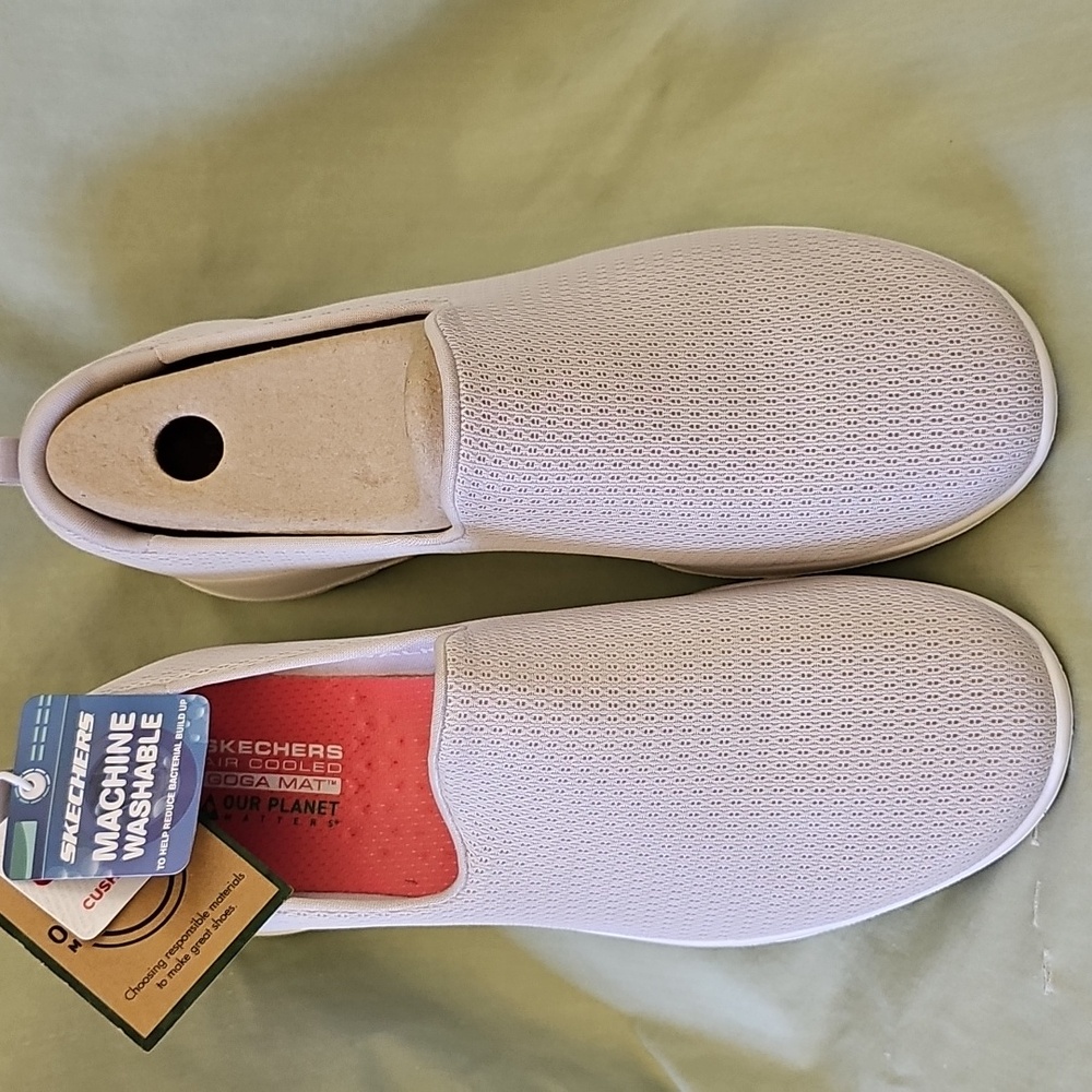 Skechers Women's Slip-On Sneakers - Light Gray - Picture 2 of 3